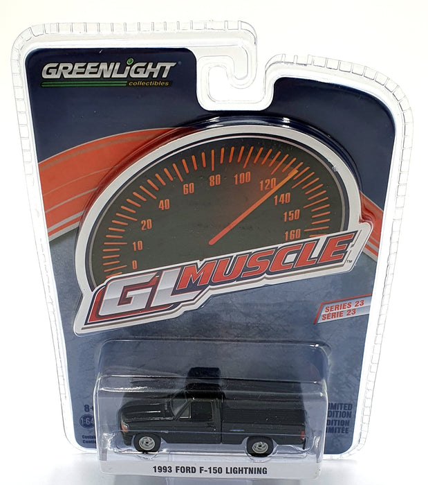 Greenlight 1/64 Scale 13270-F - 1993 Ford F-150 Lightning - Black