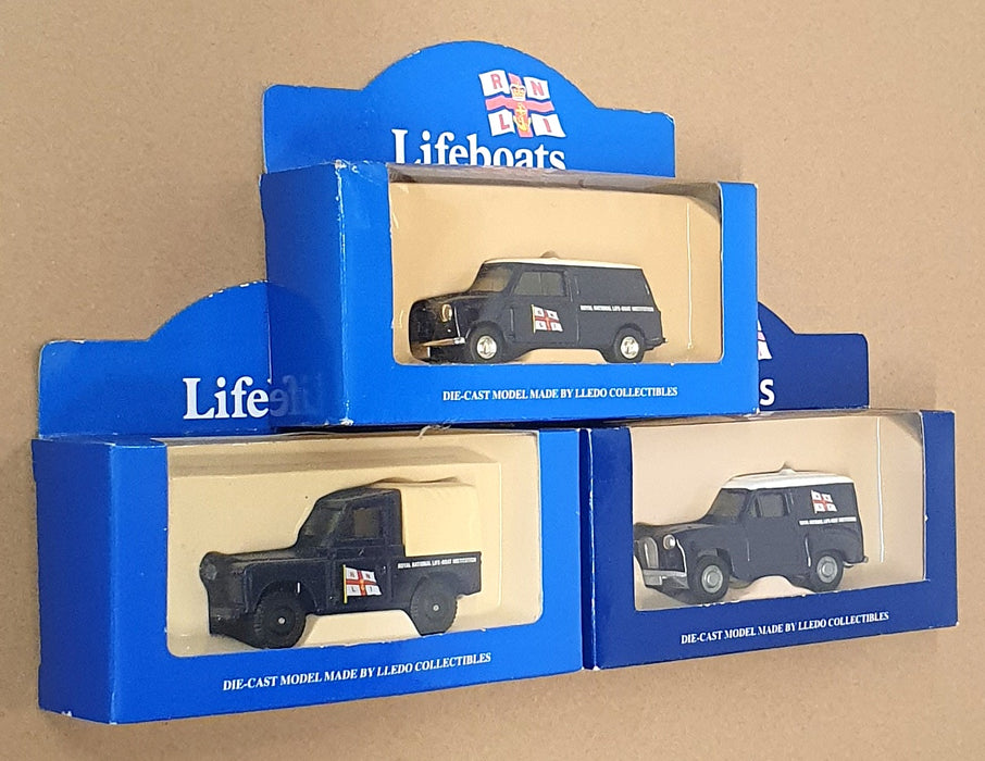 Lledo Diecast 61125A - Set Of 3 RNLI Austin Land Rover Mini
