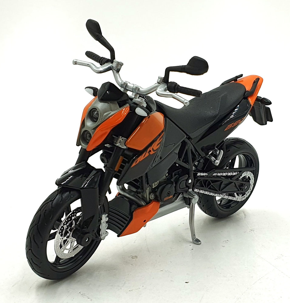 Maisto 1/12 Scale 31101 - KTM 690 Duke Motorbike - Orange/Black