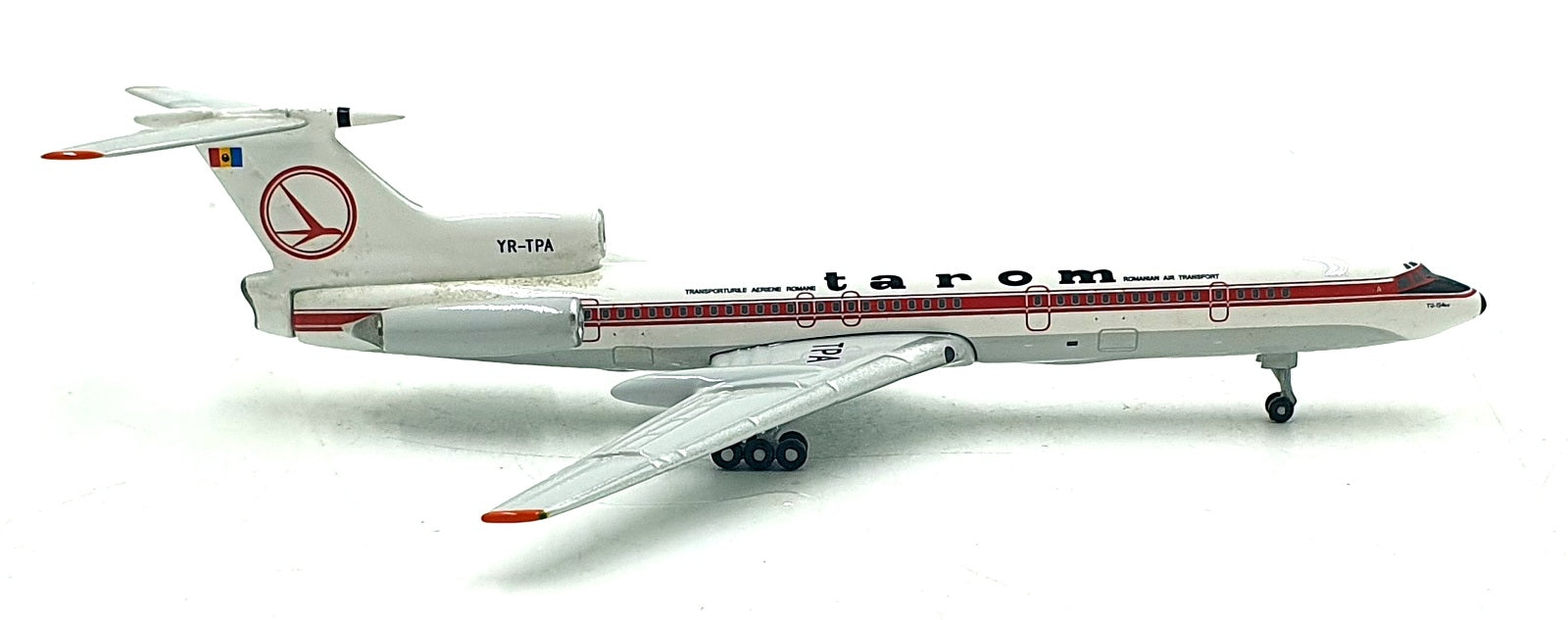 Aero Classics 1/400 Scale 090326A - Tarom Aviakor Tupolev Tu 154 Aircraft