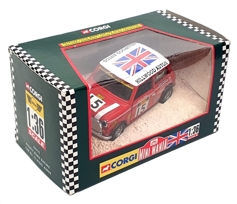 Corgi 1/36 Scale 04432 - Mighty Minis Racing #15 Nigel Ainge - Red/White