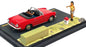 Altaya La Route Bleue 1/43 Scale DIR116 - Simca Aronde Diorama - Red