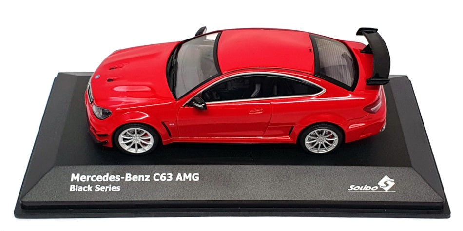 Solido 1/43 Scale S4311602 - Mercedes Benz C63 AMG Black Series - Red