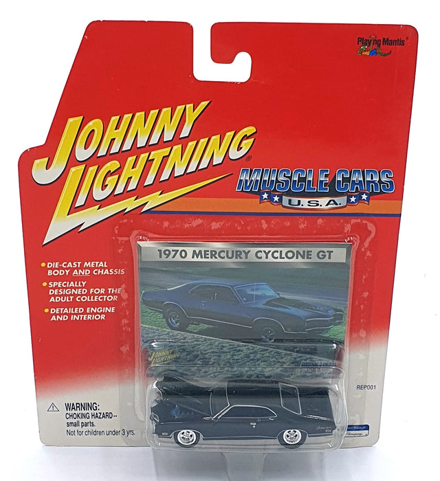 Johnny Lightning 1/64 Scale 204-04 Muscle Cars USA 1970 Mercury Cyclone GT Black