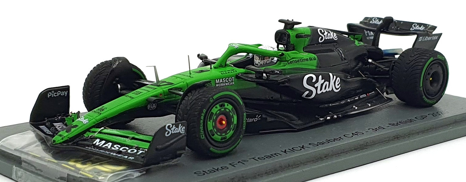 Spark 1/43 Scale S9578 - Stake F1 Team KICK Sauber C45 #27 3rd British GP 2025