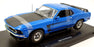 Welly NEX 1/18 Scale Diecast 12516W - 1969 Ford Mustang Boss - Blue