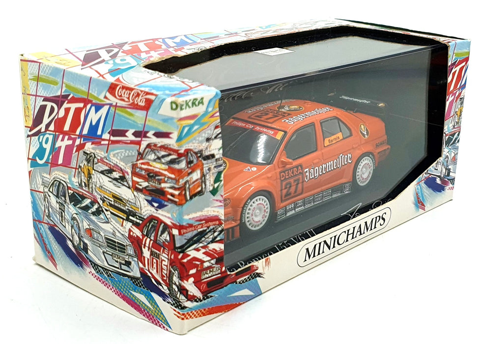 Minichamps 1/43 Scale 430 940127 - Alfa Romeo 155 V6 TI #27 1994 Jagermeister