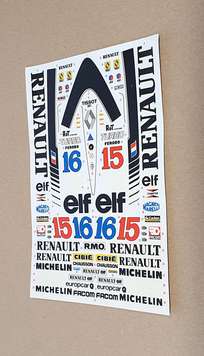 Tamiya 1/12 Scale Unbuilt Kit BS1226 - F1 Renault RE 20 Turbo Race Car