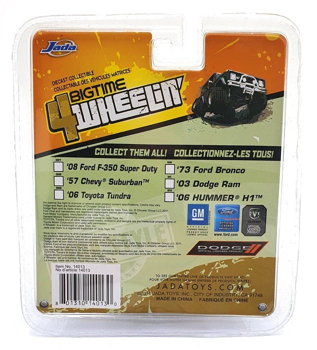 Jada 4Wheelin 1/64 Scale 14013 - 2006 Hummer H1 - Camouflage/Black