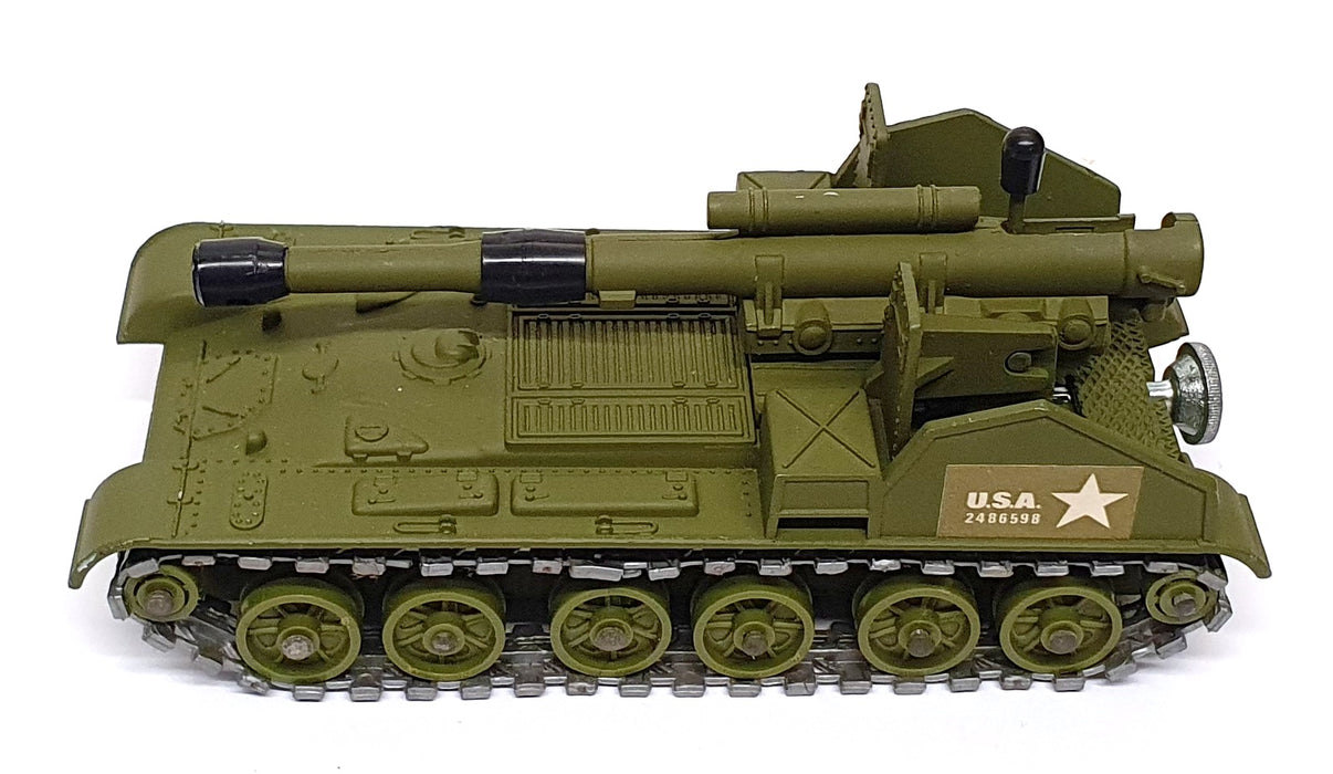 Dinky Toys Original Diecast 654 - 15mm Mobile Gun US Army - Green