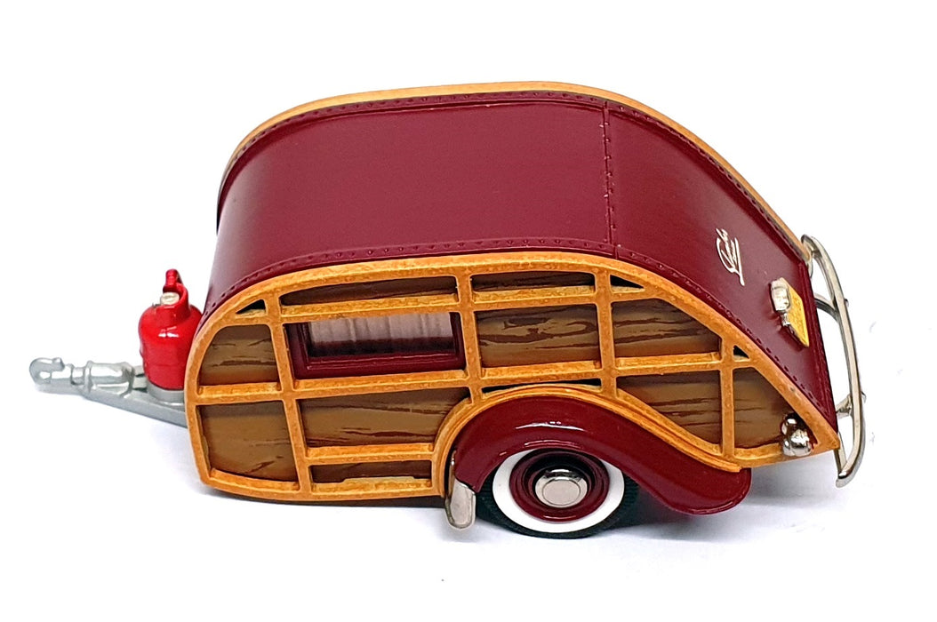 Brooklin 1/43 Scale BRK65 - 1947 Wesley Slumbercoach Woody Trailer - Maroon