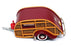 Brooklin 1/43 Scale BRK65 - 1947 Wesley Slumbercoach Woody Trailer - Maroon