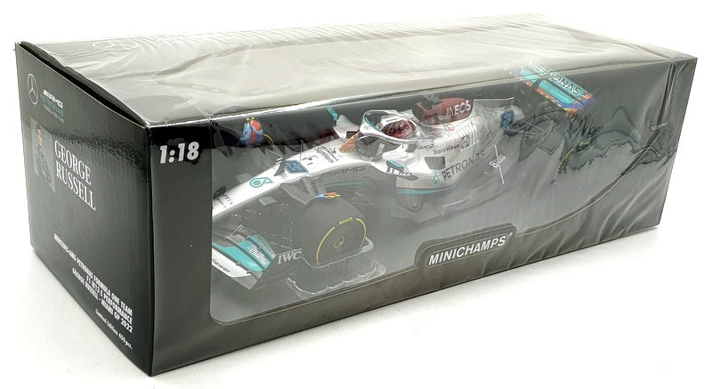 Minichamps 1/18 Scale 110 220563 Mercedes F1 W13 E Miami GP 2022 Russell #63