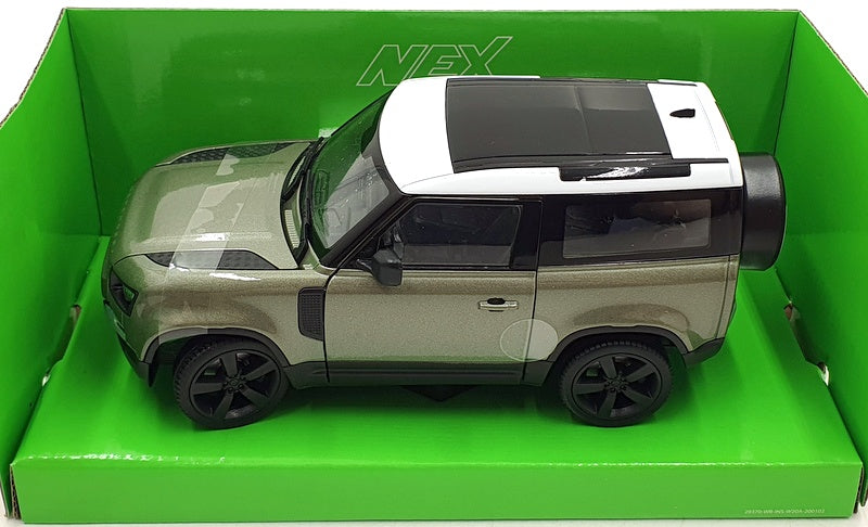 Welly NEX 1/24 Scale 24110W - 2020 Land Rover Defender - Met Green/White