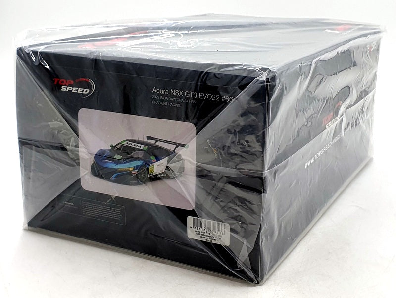 Top Speed 1/18 Scale TS0535 - Acura NSX GT3 EVO22 2022 IMSA Daytona 24 Hrs #66 
