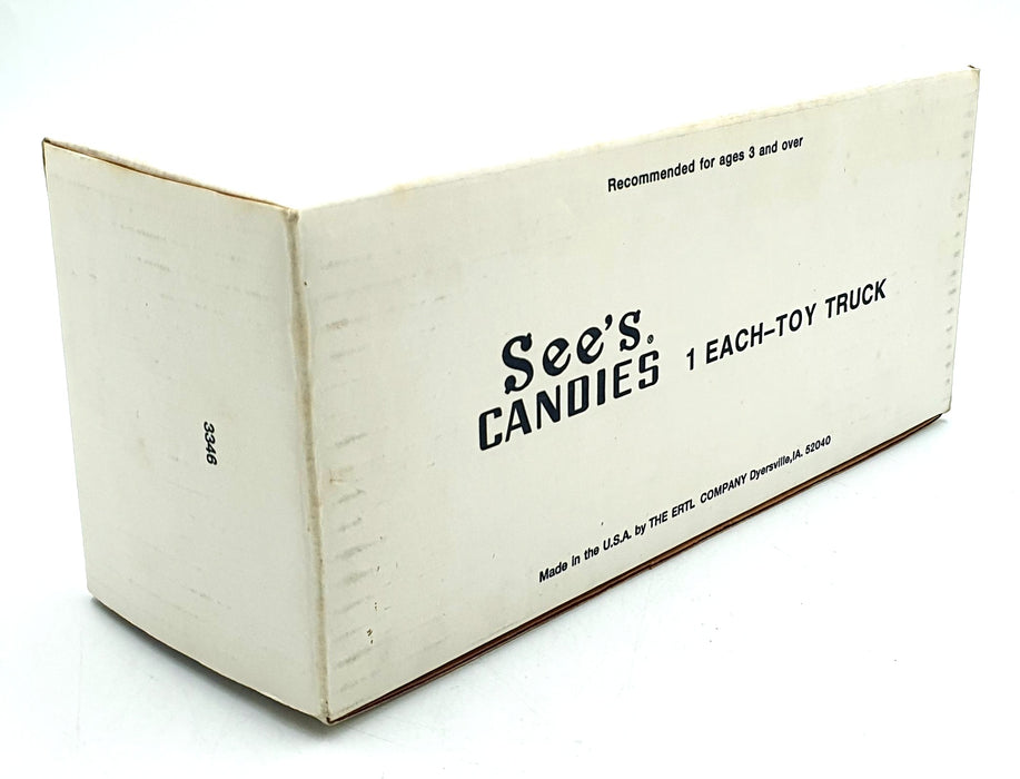 Ertl 10cms Long 3346 - International See's Candies Delivery Truck - White