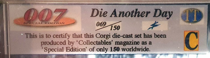 Corgi TY95901 Aston Martin Jaguar XKR + Figs Bond 007 Die Another Day 1 Of 150