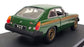 Universal Hobbies 1/18 Scale Diecast - 4458 MG MGB GT Jubilee Edition Green/Gold