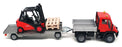 Siku 1/55 Scale 2522 - Mercedes Unimog & Forklift Truck - Red/Black/Silver 
