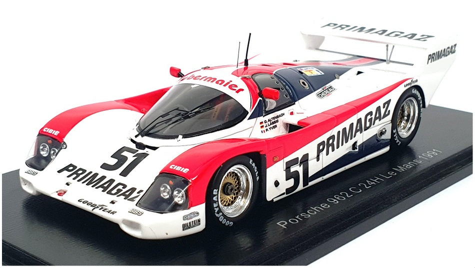 Spark 1/43 Scale Resin S9889 - Porsche 962 C #51 24h Le Mans 1991