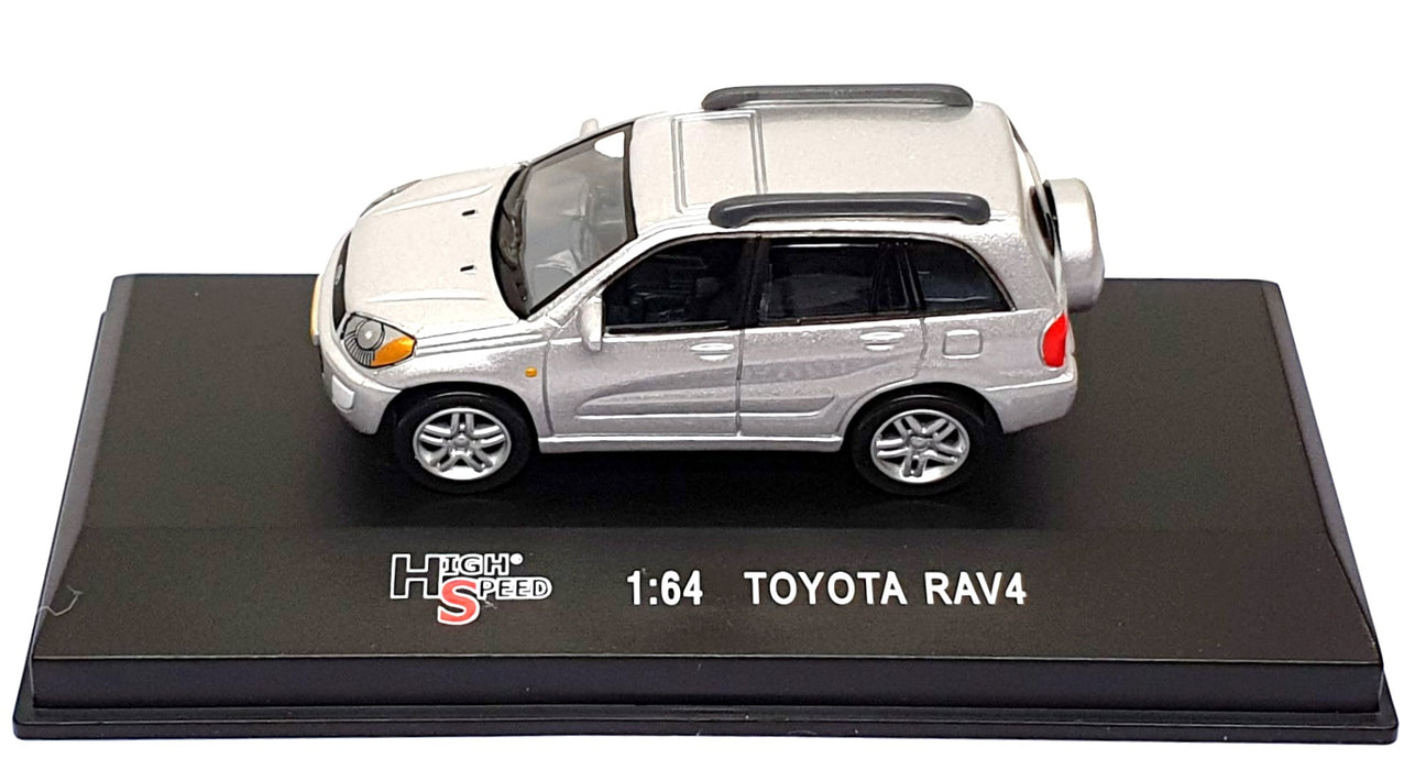 High Speed 1/64 Scale Diecast 64KFB15S - Toyota RAV4 - Silver
