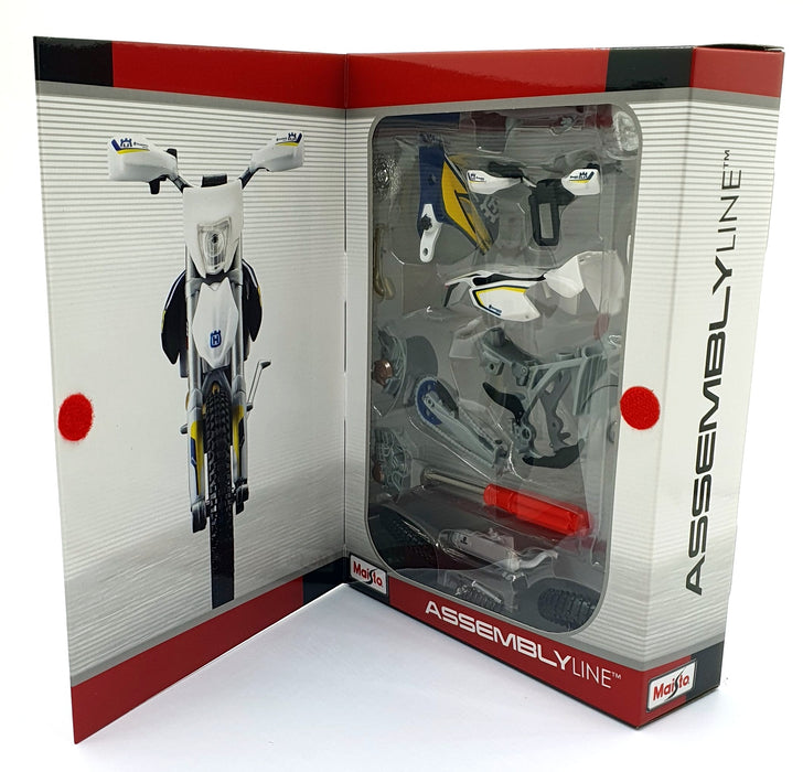 Maisto 1/12 Scale Diecast Kit 39177 - Husqvarna FE 501 Motorbike - White