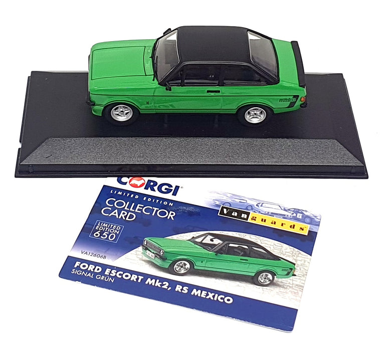 Vanguards 1/43 Scale VA12606B - Ford Escort Mk2 RS Mexico - Signal Green