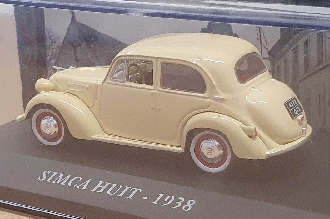 Altaya 1/43 Scale Diecast 71025G - 1938 Simca Huit - Lt. Beige