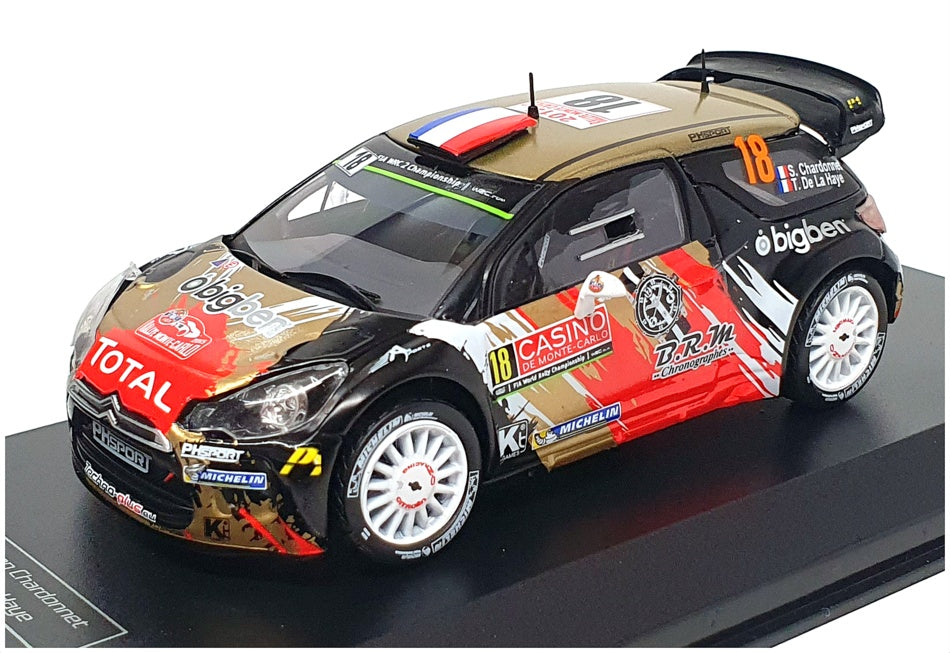 Ixo Diecast Club 1/43 Scale 13C11 - Citroen DS3 WRC #18 Monte Carlo 2015