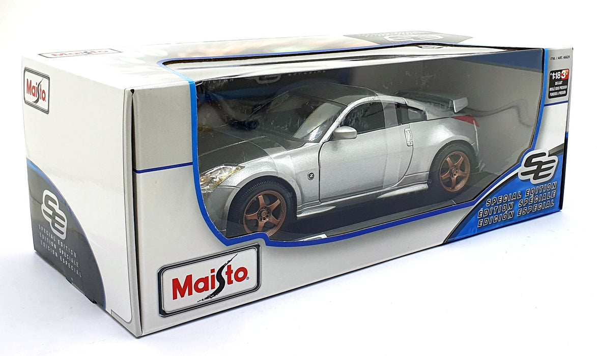 Maisto 1/18 Scale Diecast 46629 - Nissan 350Z Nismo Custom - Silver