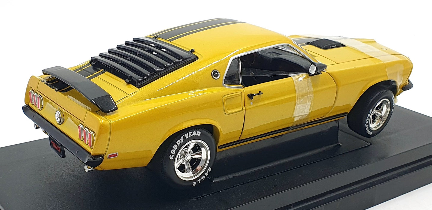Racing Champions 1/18 Scale 29571P - 1969 Ford Mustang Boss 302 - Yellow/Black