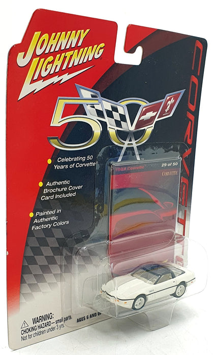 Johnny Lightning 1/64 Scale 992-01 - 1988 Chevrolet Corvette - White