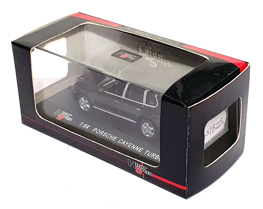 High Speed 1/64 Scale Diecast 64KFB22S - Porsche Cayenne Turbo - Black