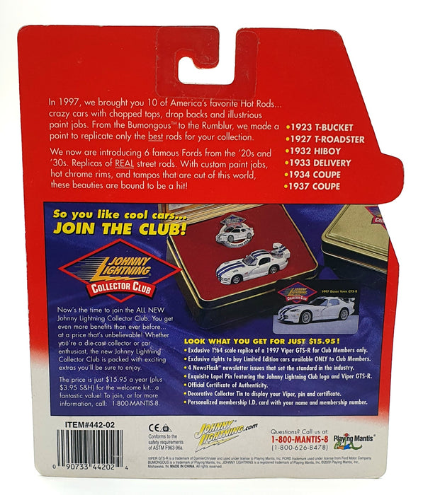 Johnny Lightning 1/64 Scale 442-02 - Hot Rods 1923 T-Bucket - Green