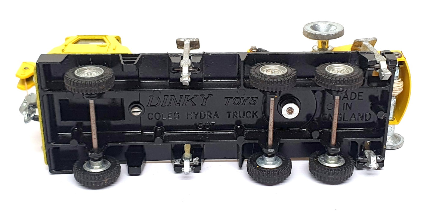 Dinky Toys 21.5cm Long Original Diecast 890 - Coles Hydra Truck 150T - Yellow