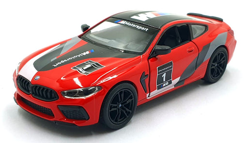 Kinsmart 1/38 Scale Pull Back & Go  TY1241 - BMW M8 Competition Coupe #1 Red 