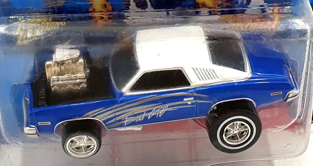 Johnny Lighting 1/64 Scale JLSF014 - 1973 Pontiac GTO - Blue/White