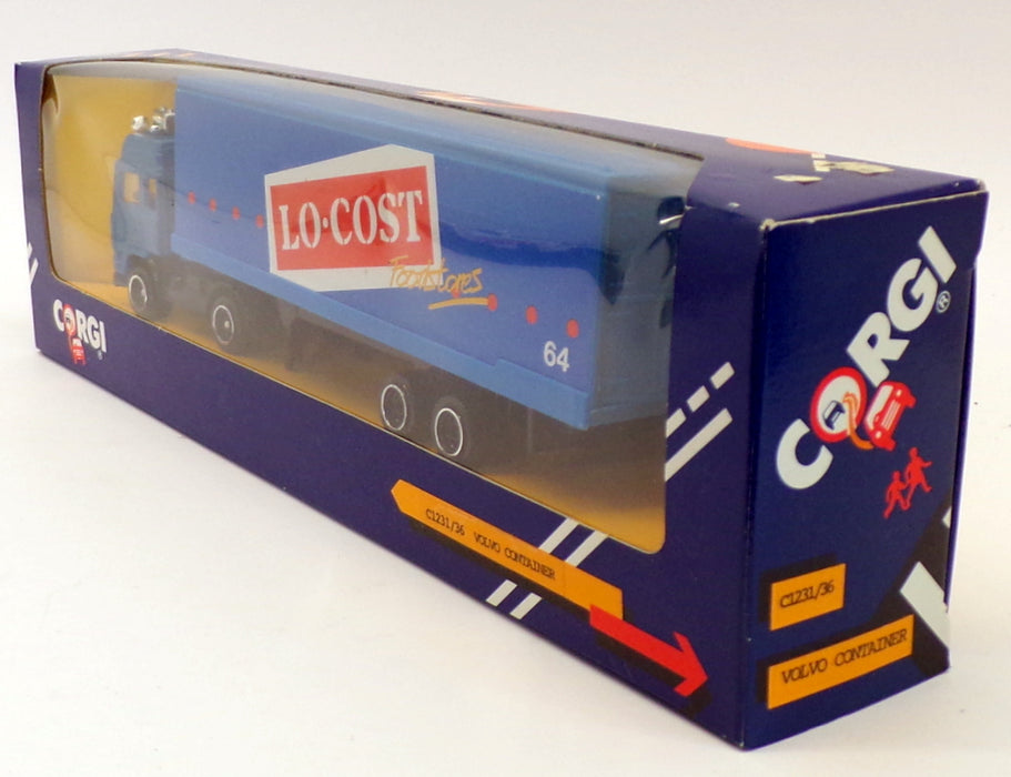 Corgi 20cm Long C1231/36 - Volvo Truck & Container - LO-COST Foodstores