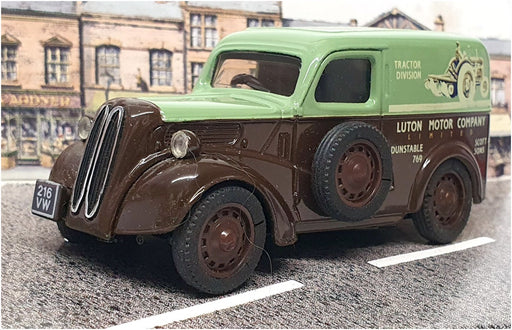 Corgi 1/43 Scale D980/8 - Ford Popular Van Luton Motor Co. - Green/Brown