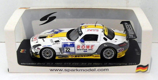 Spark 1/43 Scale - SG079 Mercedes SLS AMG GT3 #22 24 Hrs Of Nurburgring 2013