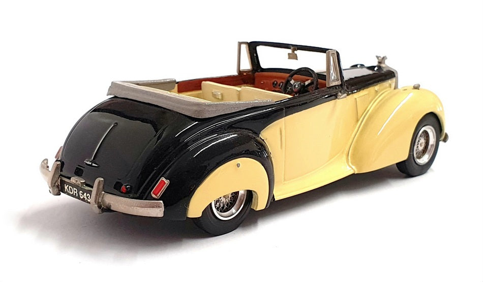 Top Marques 1/43 Scale HE4 - 1954 Alvis TC 21/100 Grey Lady Open - Yellow/Black