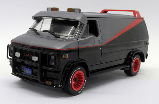 Greenlight 1/24 Scale Diecast - 84072 The A-Team 1983 GMC Vandura Black / Red