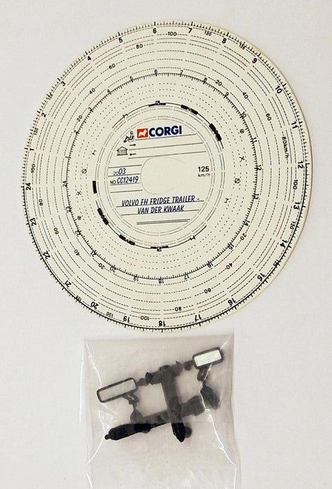 Corgi 1/50 Scale Truck CC12419 - Volvo FH Fridge Trailer - Van Der Kwaak