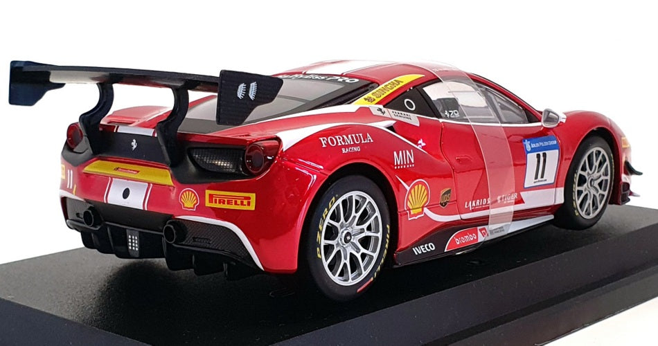 Burago 1/24 Scale 18-26308 - Ferrari 488 Formula Racing 2017 - Red #11