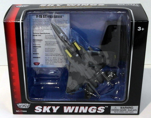 Motormax Skywings 1/100 Scale 77004 - F-15 Strike Eagle With Display Stand