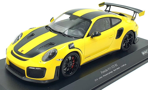 Minichamps 1/18 Scale Diecast 155 068311 - Porsche 911 GT2 RS 2018 Yellow