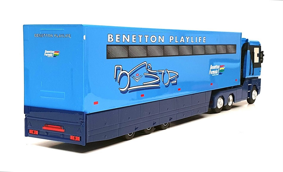 Eligor 1/43 Scale 111598 - Renault F1 Transporter Truck Benetton - Blue