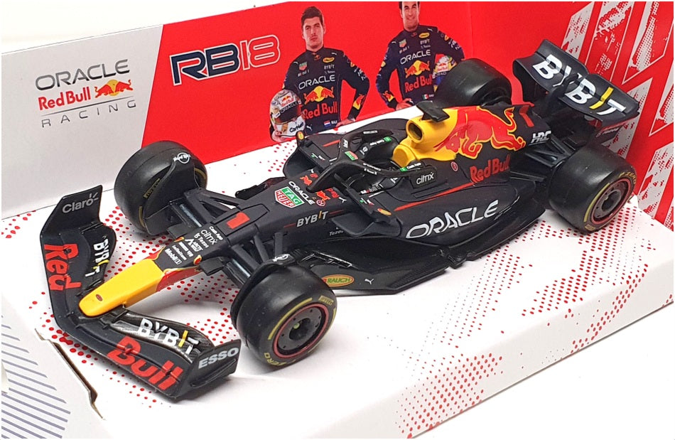 Burago 1/43 Scale 18-38061 - F1 Red Bull Oracle RB18 2022 #1 M.Verstappen