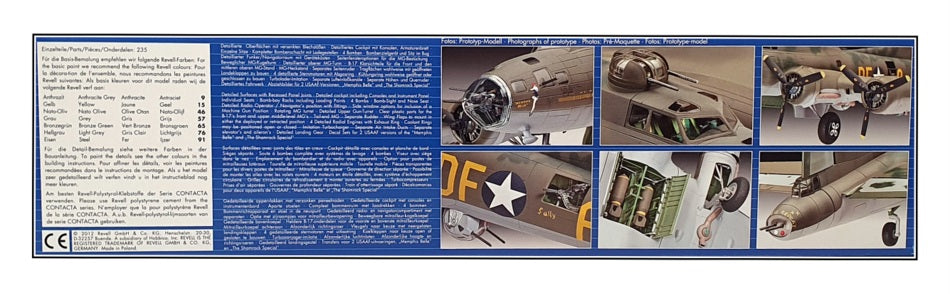 Revell 1/72 Scale Aircraft Kit 04279 - Boeing B-17F Memphis Belle