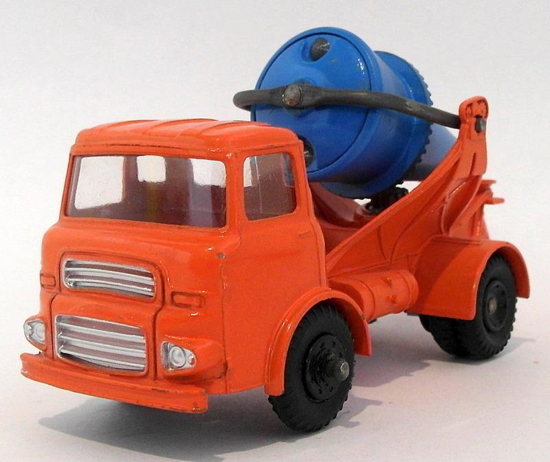 Vintage Dinky 960 - Lorry Mounted Concrete Mixer - Orange Black Wheels